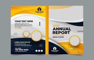 Business Gradient Report Cover vector