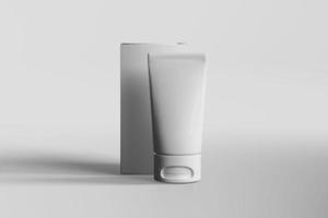 Skincare Floating Tube Box Mockup photo