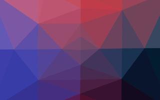 Telón de fondo de mosaico abstracto de vector azul oscuro, rojo.