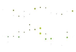 Light Green vector background with bubbles.