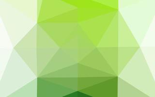 Light Green vector triangle mosaic template.