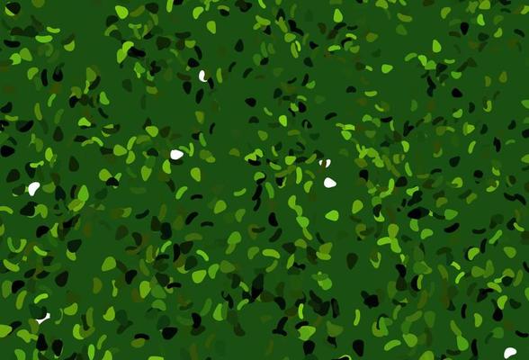 Light Green, Red vector pattern with chaotic shapes.