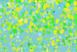 Light Blue, Yellow vector template with bubble shapes.