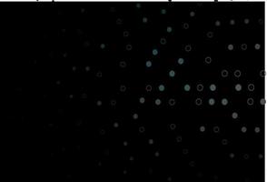 Dark Black vector pattern with spheres.