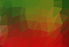 Light Green, Red vector shining triangular template.