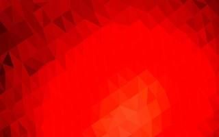 Light Red vector shining triangular background.