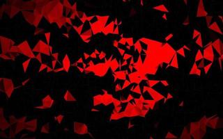 Light Red vector shining triangular pattern.