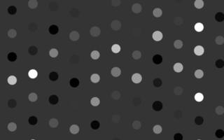 Dark Silver, Gray vector pattern with spheres.