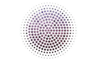 cubierta vectorial violeta claro con estrellas pequeñas y grandes. vector