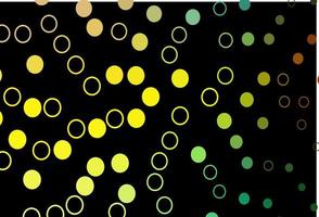 Dark Blue, Yellow vector texture with disks.