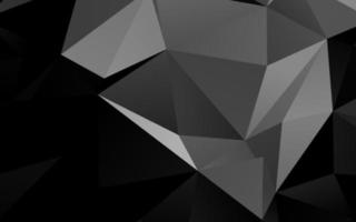 Dark Silver, Gray vector abstract polygonal texture.