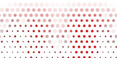 Light red vector template with circles.