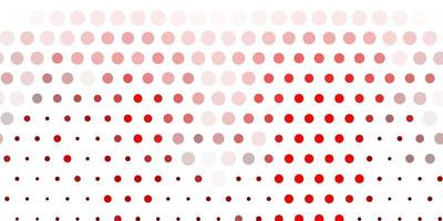 Light red vector template with circles.