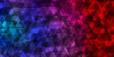 Light Blue, Yellow vector background with lines, triangles.
