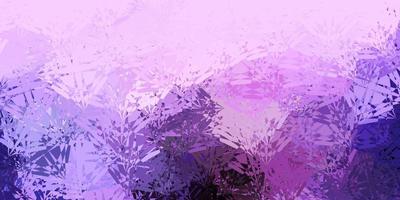 Dark Purple vector background with polygonal forms.