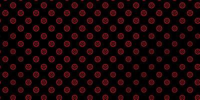 Dark Red vector backdrop with mystery symbols.