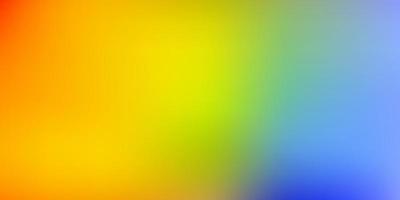 Light blue, yellow vector gradient blur background.