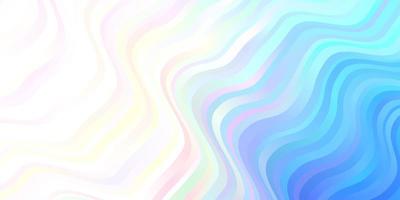 Light Pink, Blue vector backdrop with curves.