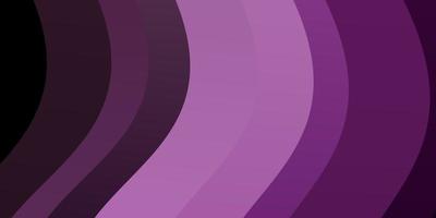 Light Purple vector background with bent lines.