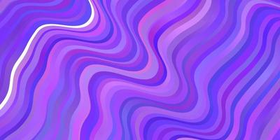 telón de fondo de vector púrpura claro con curvas.