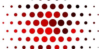 Light Red vector texture with circles.