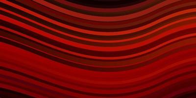 Dark Red vector pattern with wry lines.