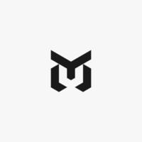 YM myinitial monogram vector icon illustration