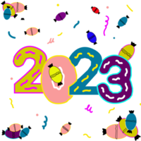 celebrating year 2023 png