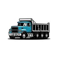 dump truck illustration vector