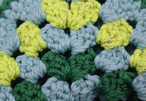 Close up of crochet pattern photo