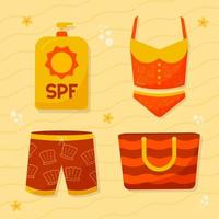 Beach Summer Element Collections vector