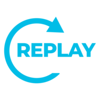 Replay Symbol Icon on Transparent Background png