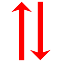 Directional Arrow on Transparent Background png