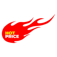 etiqueta adhesiva de precio caliente con fondo transparente png