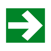 Forward Direction Arrow on Transparent Background png