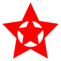 forma de estrella creativa sobre fondo transparente png