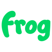 froschtiernamen-beschriftungskonzept auf transparentem hintergrund png