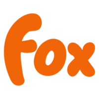 Fox Animal Name Lettering Concept on Transparent Background png