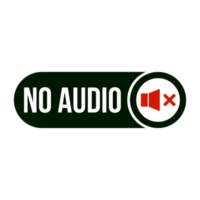Multi media No Audio Button on Transparent Background png