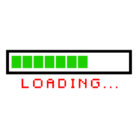 Progress Loading Bar on Transparent Background png