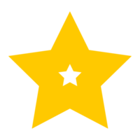 Creative Star Shape on Transparent Background png