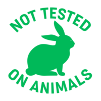 Not tested on Animals Sign on Transparent Background png