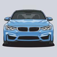 Front view car vector illustration for conceptual design