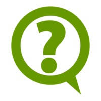 Chat Question Icon on Transparent Background png