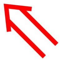 Directional Arrow on Transparent Background png