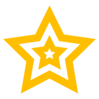 forma de estrela criativa em fundo transparente png