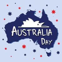 Australia Day. Sydney Opera House icon. vector