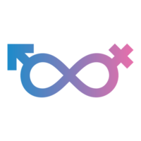 Infinity male and female signs on Transparent Background png
