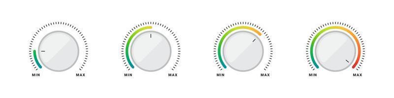 Measurement scale. Mood scale. Satisfaction indicator. Performance measurement client satisfaction. Vector illustration