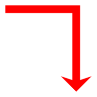 flecha direccional sobre fondo transparente png